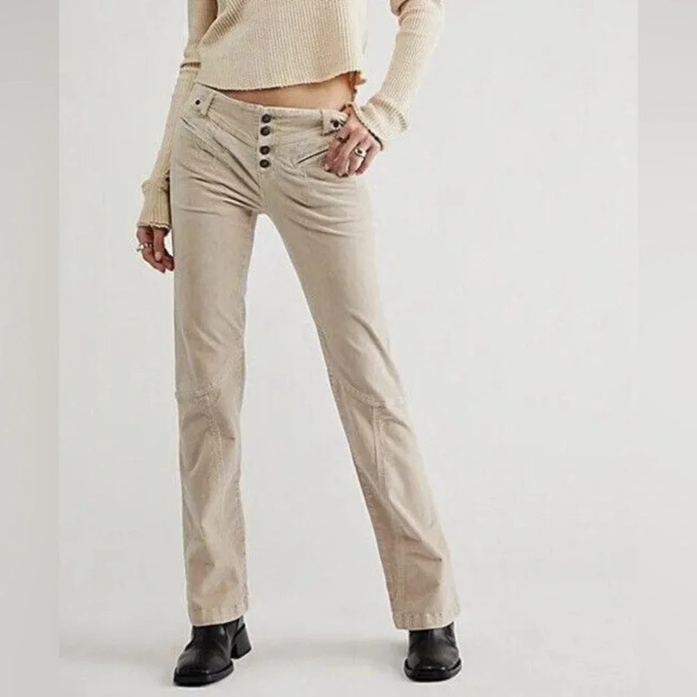 Free People Hit Back Slim Flare Pants - Picture 1 of 4